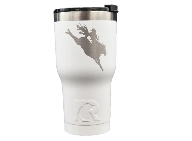 RTIC - 20 oz Tumbler - Saddle Bronc (White)