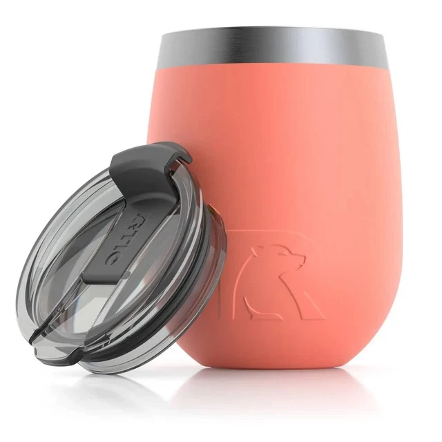 RTIC Outdoors Coolers 10oz Insulated Wine Tumbler - Coral