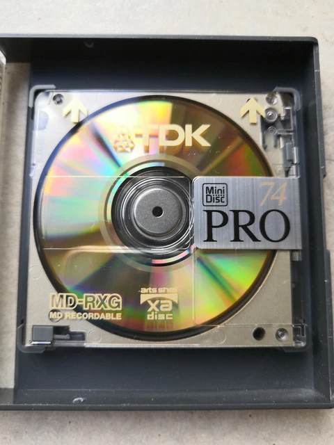 TDK Minidisc MD-RXG 80 - Disco de alta densidad (500 g, Caja de cd, 80 min, 0.7 GB