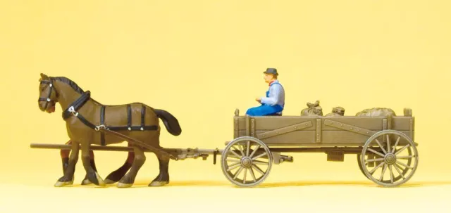 Horse Drawn Box Wagon OO/HO gauge Preiser 30411