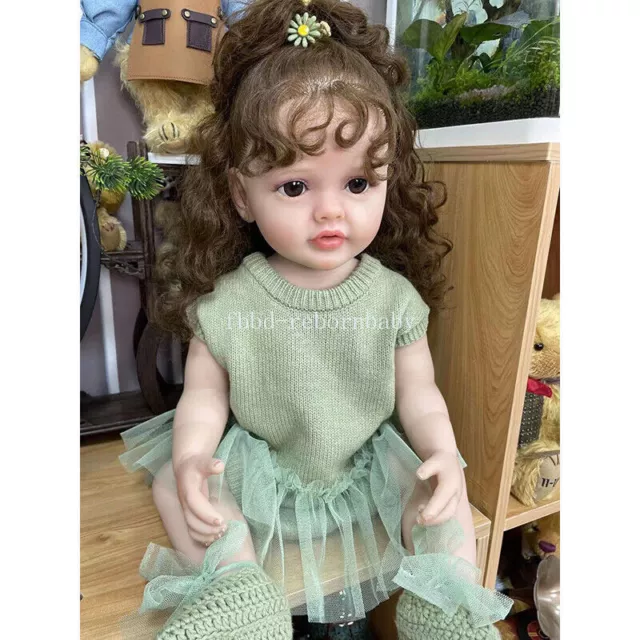 Reborn Baby Dolls Full Body Vinyl Realistic Toddler Girl Doll Princess Gift Toys