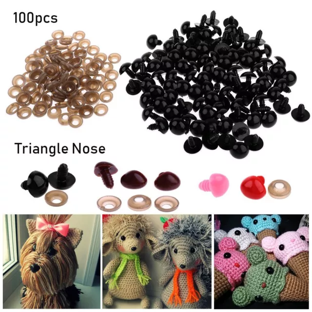 Buttons Toys Plastic Dolls Accessories Safety Parts Doll Noses Triangle Nose