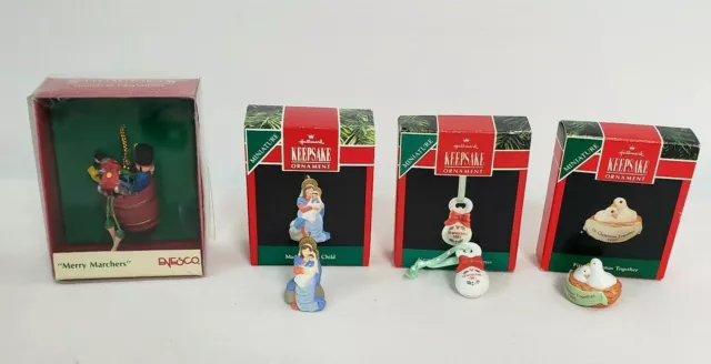 Hallmark Keepsake, Enesco Miniature Ornaments Assorted Original Boxes x 4 lot