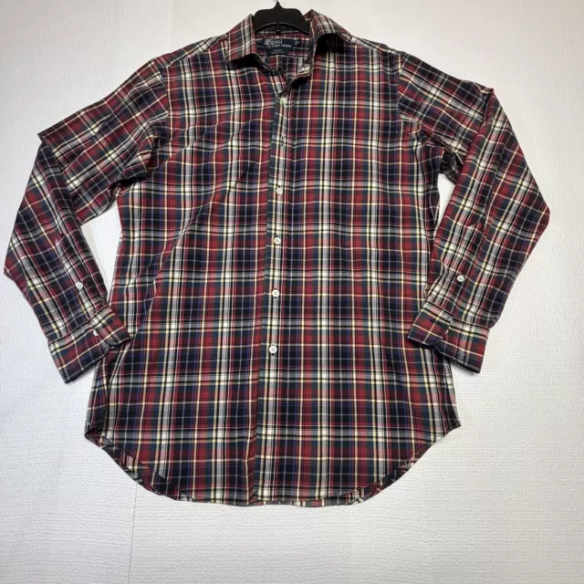Polo by Ralph Lauren Men’s Regent Plaid Long Sleeve Shirt Red Size M