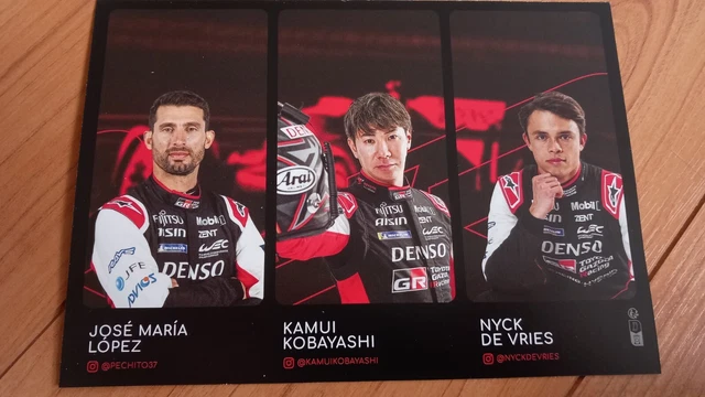 CARTE CARD 24H HEURES du mans 2024 TOYOTA N°7 dédicacée EUR 6,00
