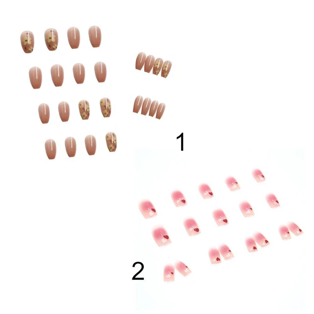 les ongles Faux ongles Faux ongles Couverture complète Appuyez sur les ongles 2