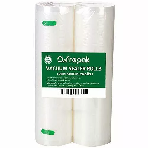 double 15m length 28cm wide, Food Vacuum Sealer rolls pack 30m total BPA FREE