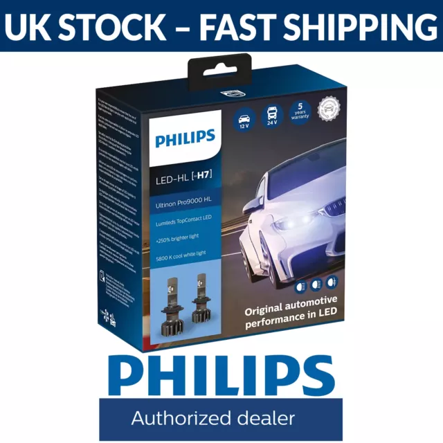 PHILIPS ULTINON PRO9000 LED Pro 9000 5800K Car Headlight Bulbs H7 (Twin  Pack) £94.99 - PicClick UK