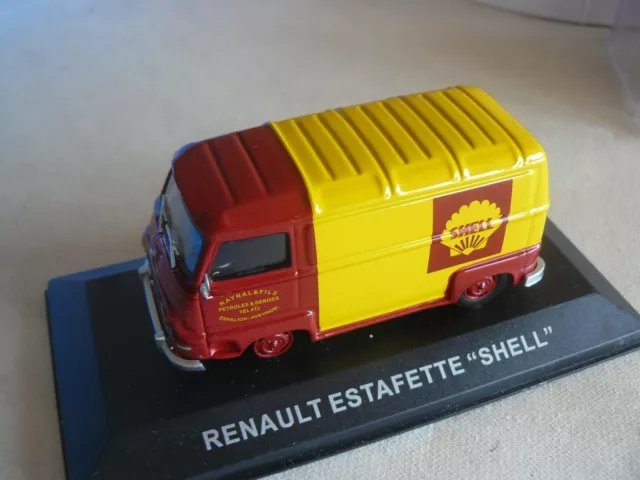 Renault Estafette " Shell "      1/43 Atlas sur socle