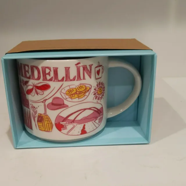 Starbucks Been There Series MEDELLIN Colombia Ceramic Tea Coffee Mug  14 oz  NEW