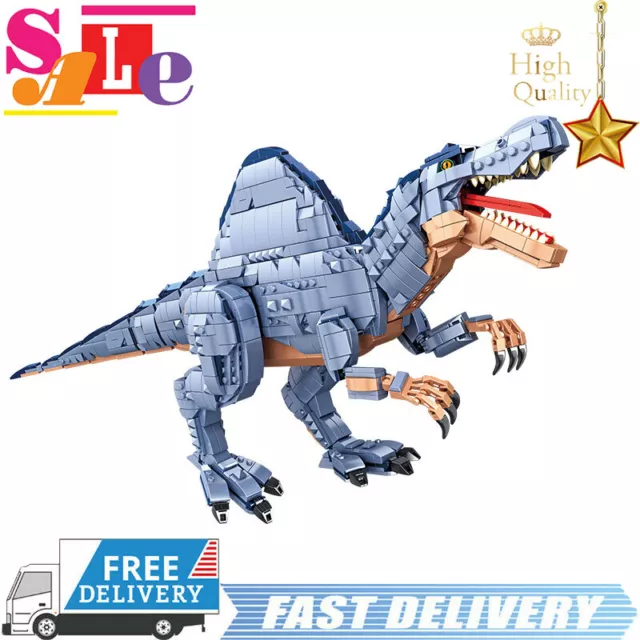 Goirzi Spinosaurus Jurassic Period Toys Puzzle 1790Pcs Building Blocks Set Model