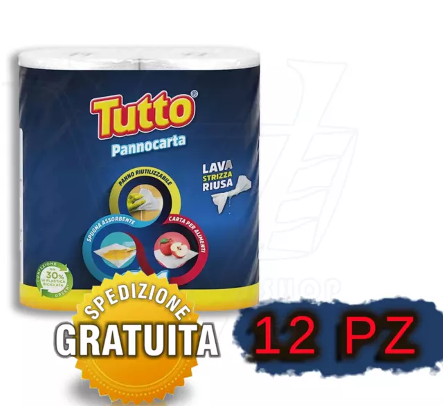 Tenderly Tutto Pannocarta 3 In 1 Panno Riutillizabile | Spugna Assorbe 12 Pezzi 2