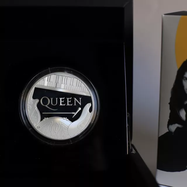 5 Oz Silver Proof Music Legends Queen Uk Royal Mint 10 Pounds 2