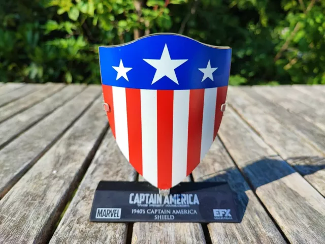 EFX 1940`s CAPTAIN AMERICA SHIELD 1/6 DIE-CAST METALL MIT STÄNDER