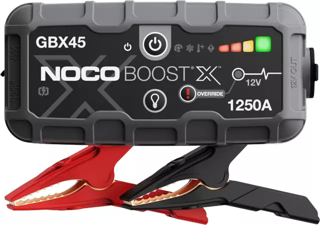 NOCO Boost X GBX45 1250A 12V UltraSafe Portable Lithium Car Jump Starter, Power