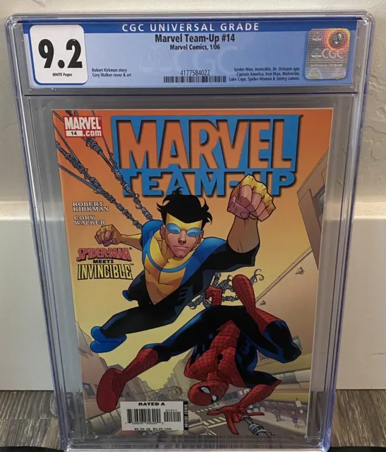 Marvel Team-Up #14 (CGC 9.2) Spiderman meets Invincible (White Pages)