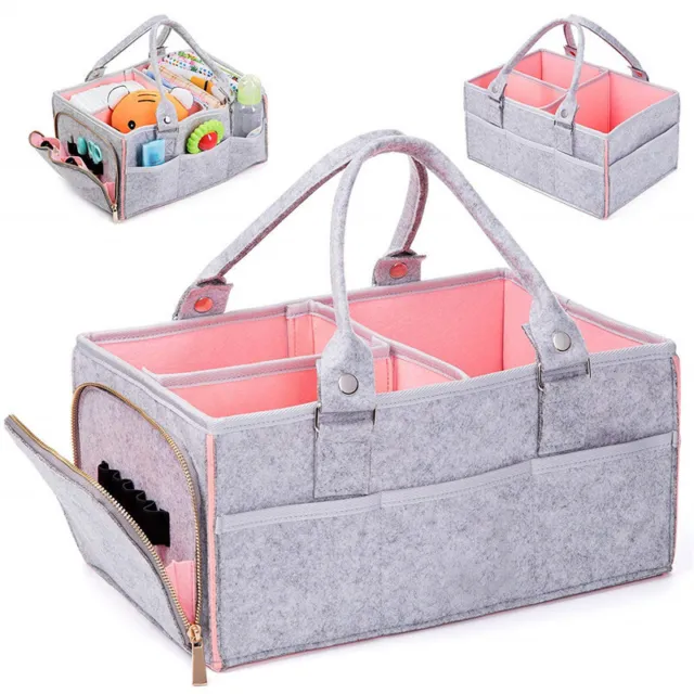 Baby Diaper Caddy Organizer Large Nursery Storage Bin Basket Holder Tote Bag Box