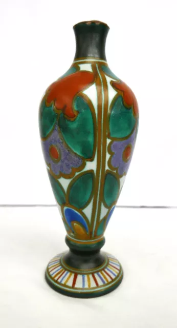 Vase en céramique GOUDA Hollande-Art déco-Signé et numéroté