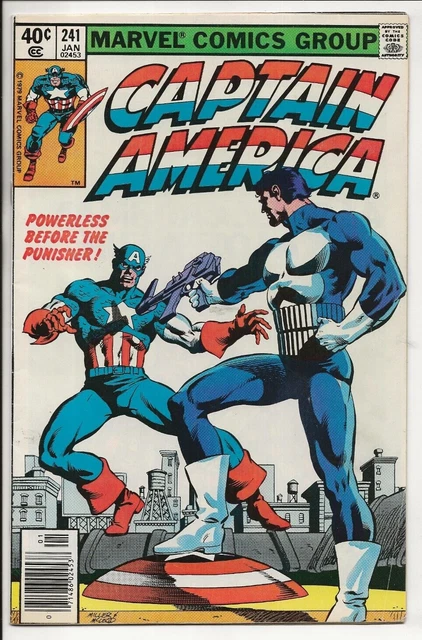 Captain America 241 (Marvel Comics 1980) Frank Miller 1st vs. Punisher Newsstand