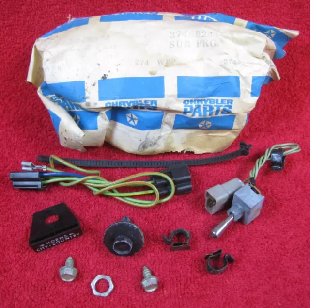 NOS 1970's Mopar City - Country Horns Installation Kit 3746824 Dodge Plymouth OE