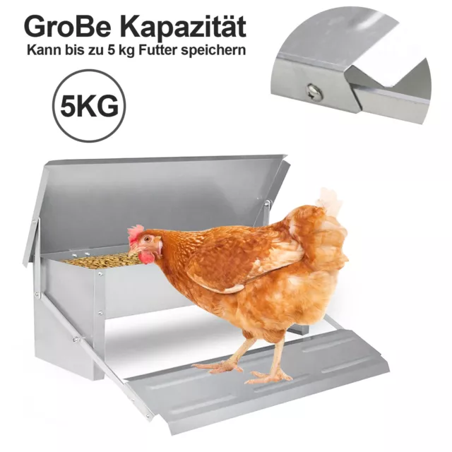 Futterautomat Automatische Geflügel-Futterspender Hühnerfutterautomat Wasserfest