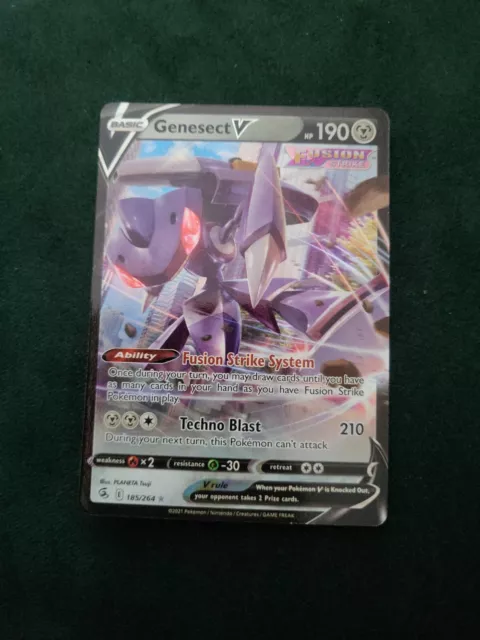 Genesect V 185/264 Fusion Strike Ultra Rare Holo Pokemon Card NM-M