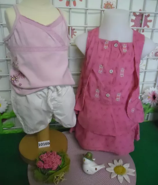 vêtements fille 18 mois,top,short H et M,robe LA COMPAGNIE DES PETITS