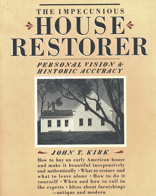 Antique House Restoration Periods Details  Accuracy / In-Depth Illustrated Book