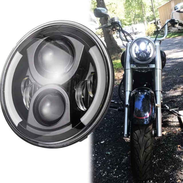 7'' LED Scheinwerfer für YAMAHA V Star XVS 650 1100 950 1300 Classic Silverado