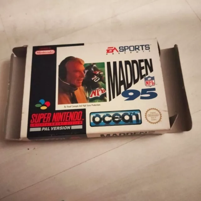 Nfl Madden 95 Complet Super Nintendo Snes