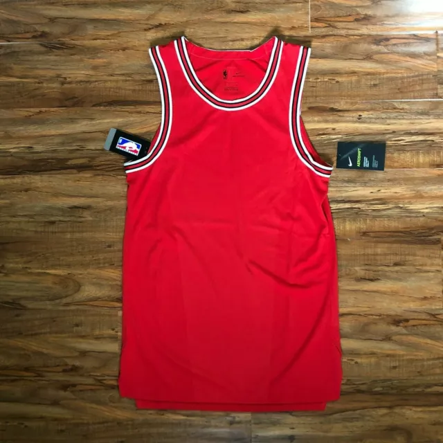 Nike Aeroswift NBA Chicago Bulls Blank Red Basketball Jersey Sz 40  (AH8792-657)