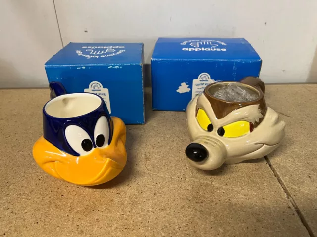 Rare Vintage Applause Wile E Coyote & The Road Runner 3D Coffee Tea Mug