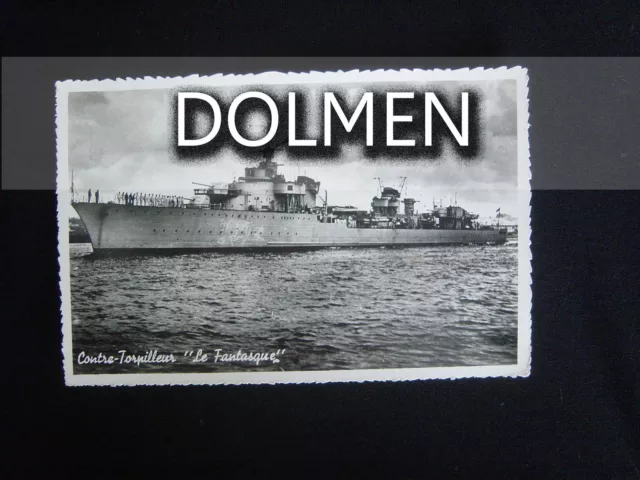 carte postale CPA/CPSM bateau militaire contre-torpilleur LE FANTASTIQUE