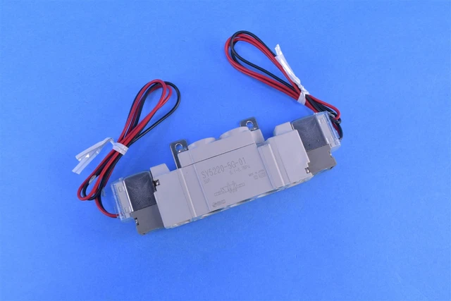 SMC Air 2-Position Double Solenoid Valve 24VDC  101 PSI Aluminum SY5220-5G-01