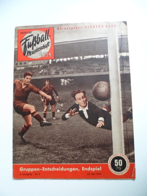 SONDERHEFT FUSSBALLMEISTERSCHAFT 1954 Hannover Kaiserslautern DFB