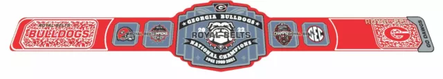 Georgia Bulldog National Championship Title Belt With Updated Logo 2022