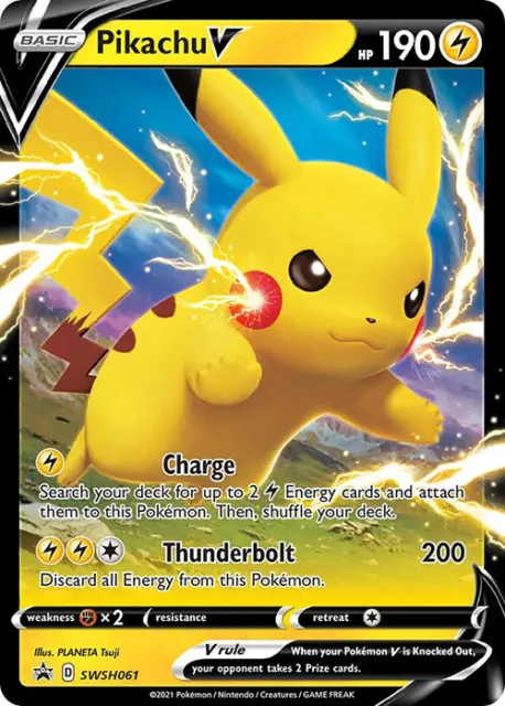 Pikachu V - SWSH061  - Sword & Shield Black Star Promos - Pokemon - NM/M