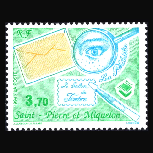 SPM 1994 - International Stamp Exhibition "SALON DU TIMBRE" - Sc 608 MNH