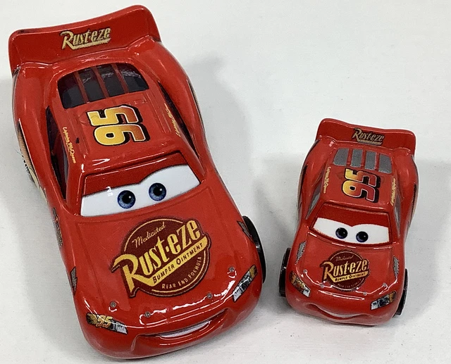 DISNEY PIXAR CARS Lightning McQueen DieCast Cars Lot Of 2 4.99