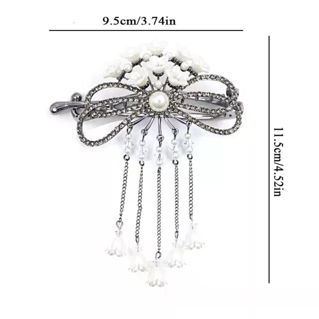 Hollow Out Bowknot Twisted Clip Ponytail Clip Shiny Barrette Hair Accessories