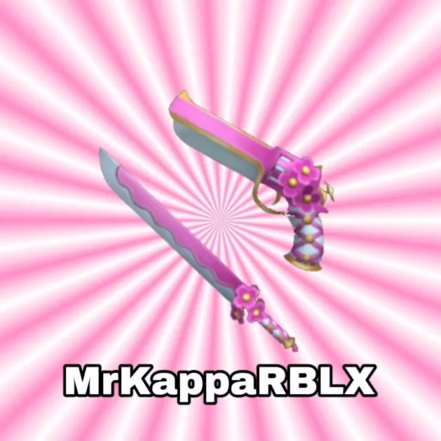 Roblox Murder Mystery 2 / MM2 Sakura Set Godly Knife / Gun.