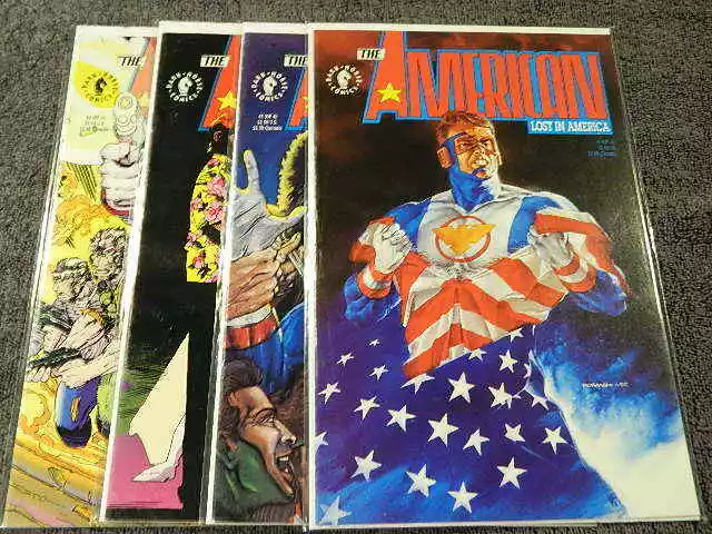 1992 DARK HORSE Comics THE AMERICAN Lost In America #1-4 Complete Series - VF/MT