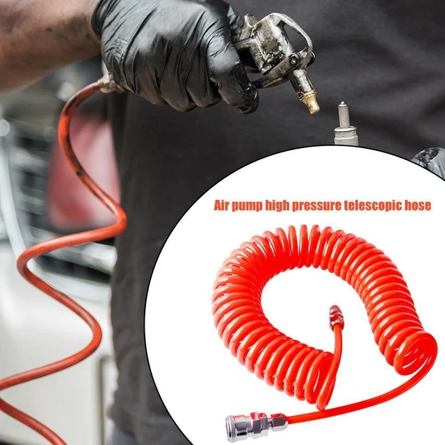 8x5mm High Pressure PU Telescopic Spring Tube Air Compressor Hose Spiral Pipe