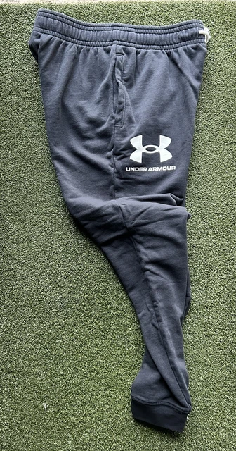 Under Armour Men's Rival Terry Joggers - Black Brand New Large