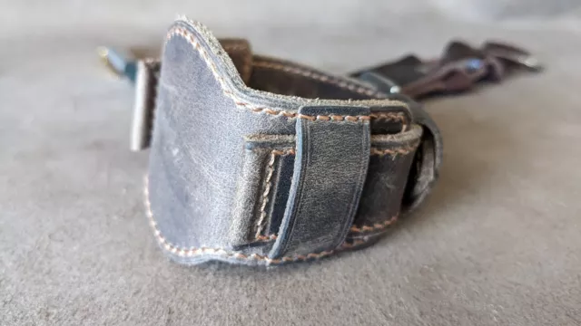 20 22 24 26mm Handmade Watch Band Genuine Leather Bund Strap Vintage Style Cuff