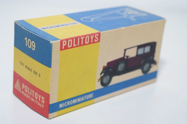 Politoys 109 Fiat Reale 525 S 525S Original Empty Box Near Mint