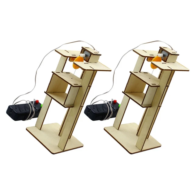 2PCS DIY ELEVATORS Puzzle Making Kit DIY Elevator Set Lifts Elevator 2PCS DIY ELEVATORS Puzzle Making Kit DIY Elevator Set Lifts Elevator