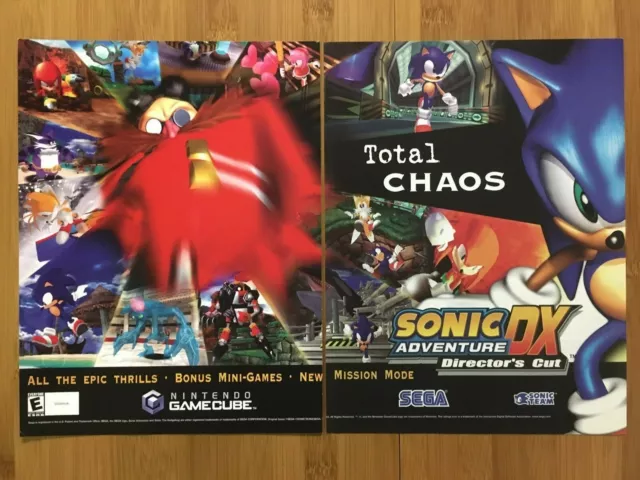 Sonic Adventure DX: Director's Cut (Nintendo GameCube, 2003) Complete CIB  TESTED