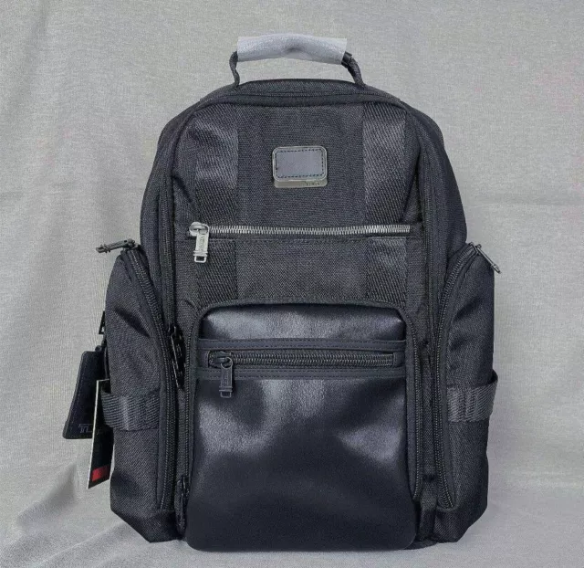 TUMI Alpha Bravo Sheppard Deluxe Black Backpack Outlet NEW