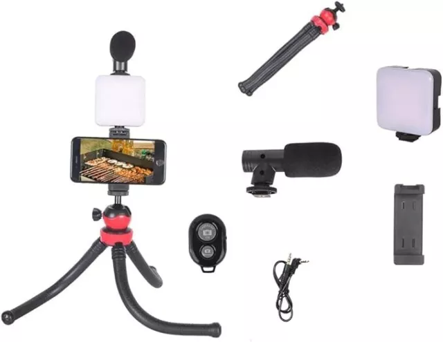 White Isle Flexi Smartphone Vlogging kit, for Apple & Android mobile phones